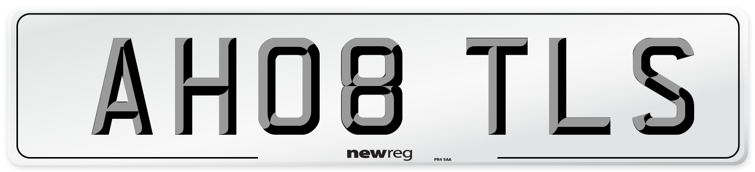 AH08 TLS Number Plate from New Reg